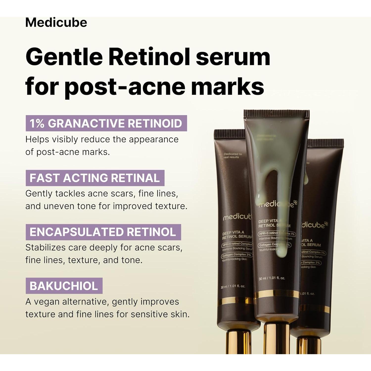 Suero Facial Medicube Deep Reviving Retinol 28.5g - Anti-Envejecimiento