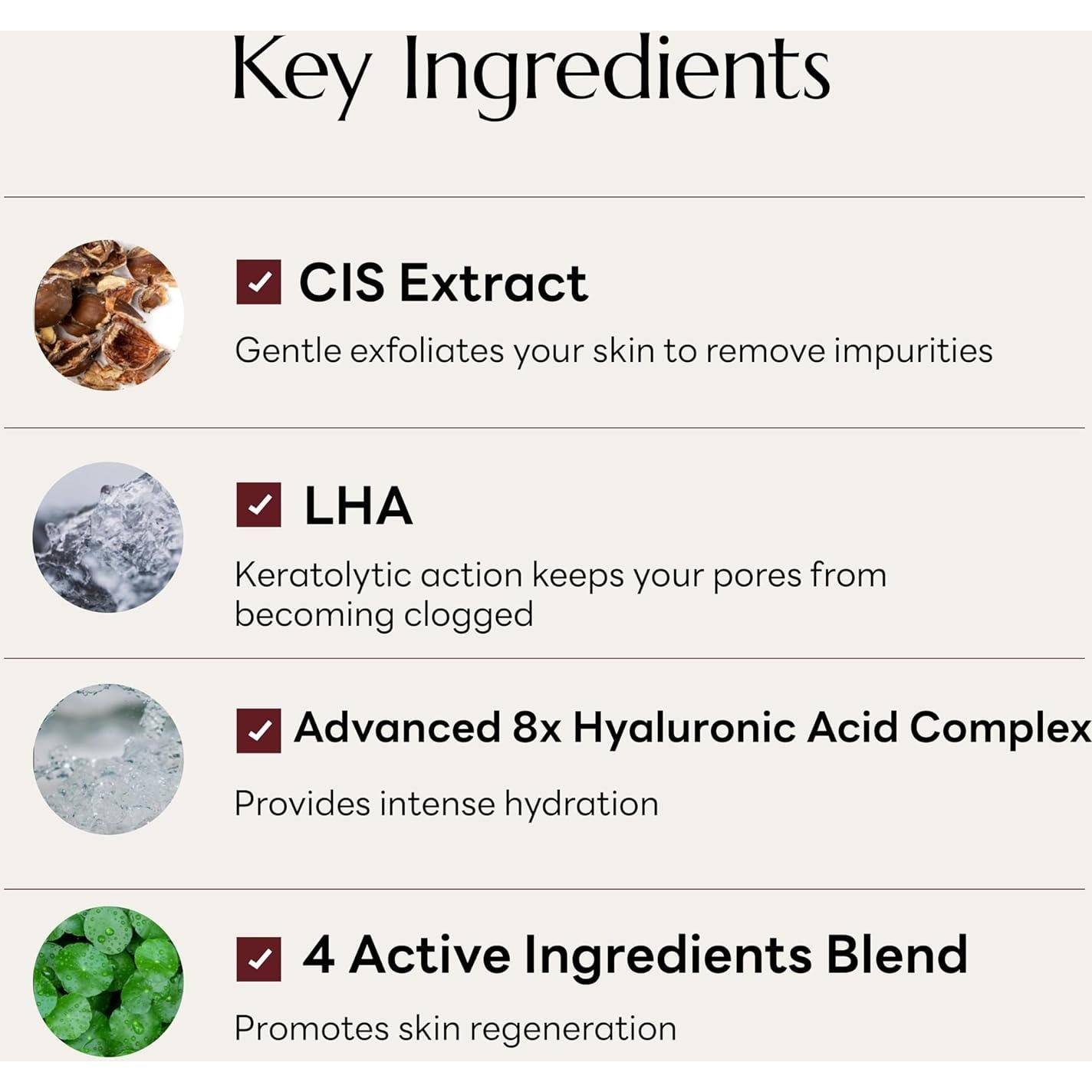 Gel Limpiador Facial LHA NATUZEN 200 ml - Bajo pH, Hidratante