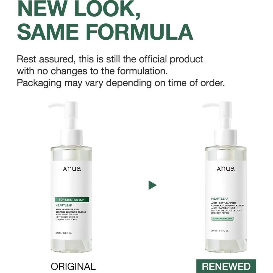 ANUA Aceite Limpiador Facial Heartleaf 200ml Piel Sensible