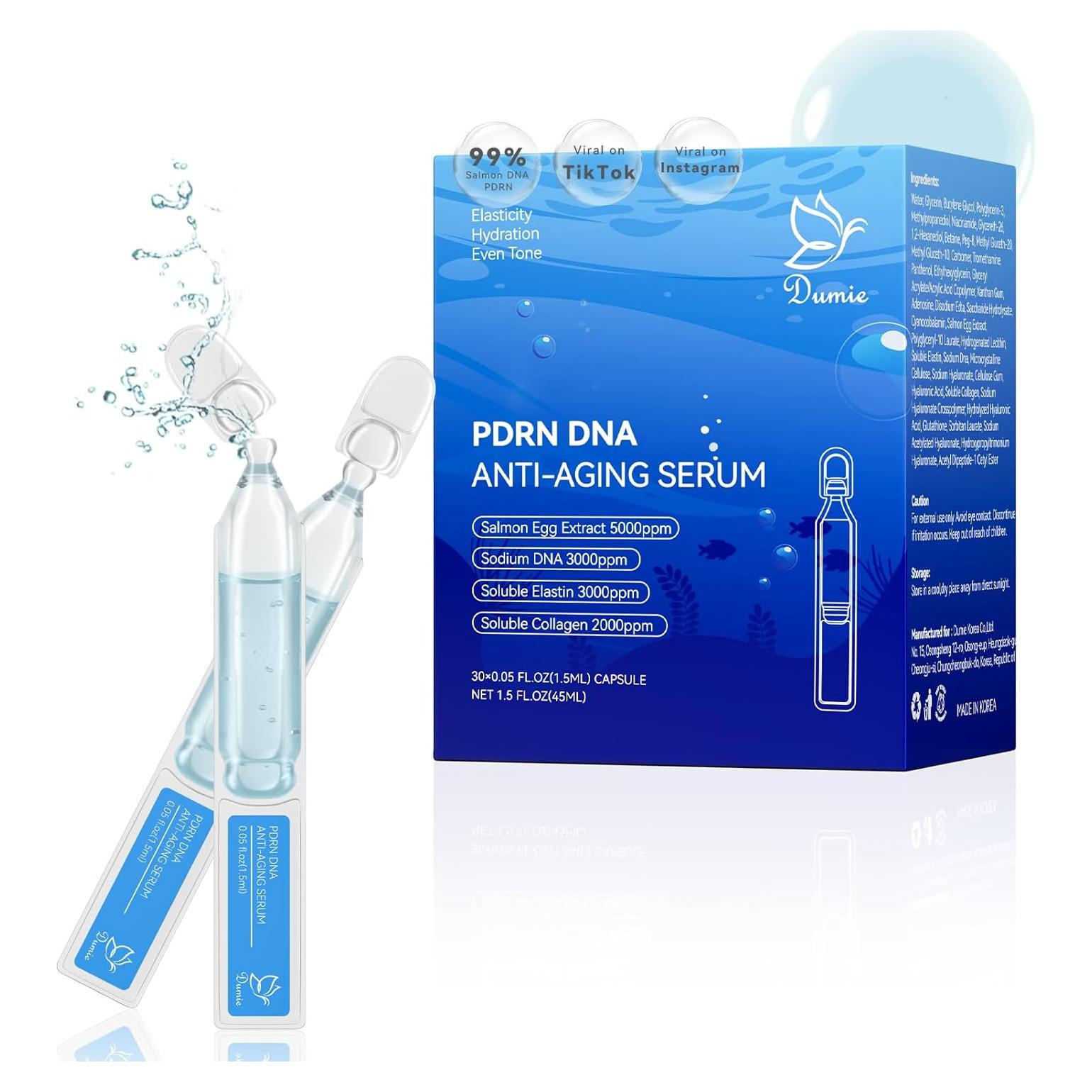 Suero Anti-Envejecimiento Dumie 30 Tubos 1.5ml PDRN ADN Salmón