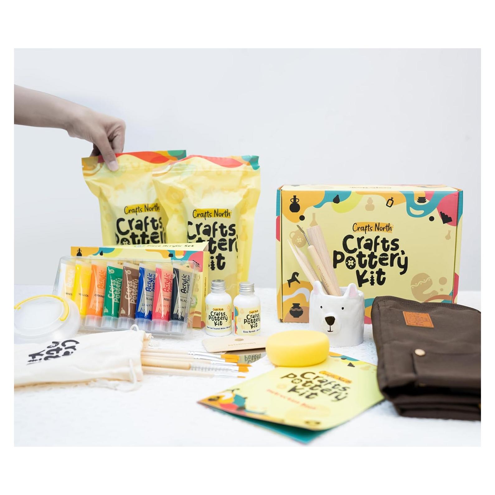 Kit de Cerámica Crafts North CN - Arcilla Secado al Aire 2 kg