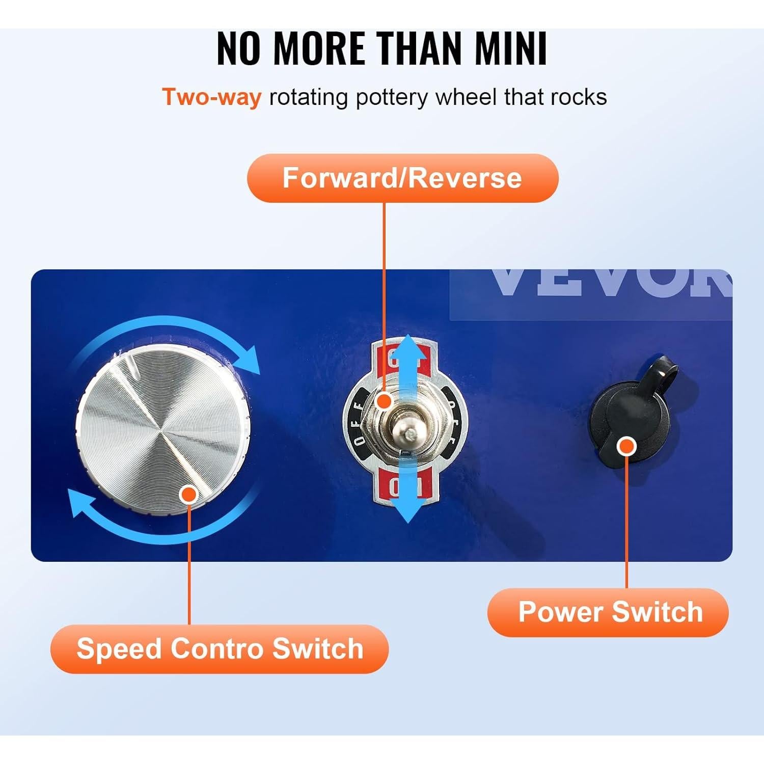 Rueda de Alfarería Mini VEVOR 30W para Niños 8-12 Años