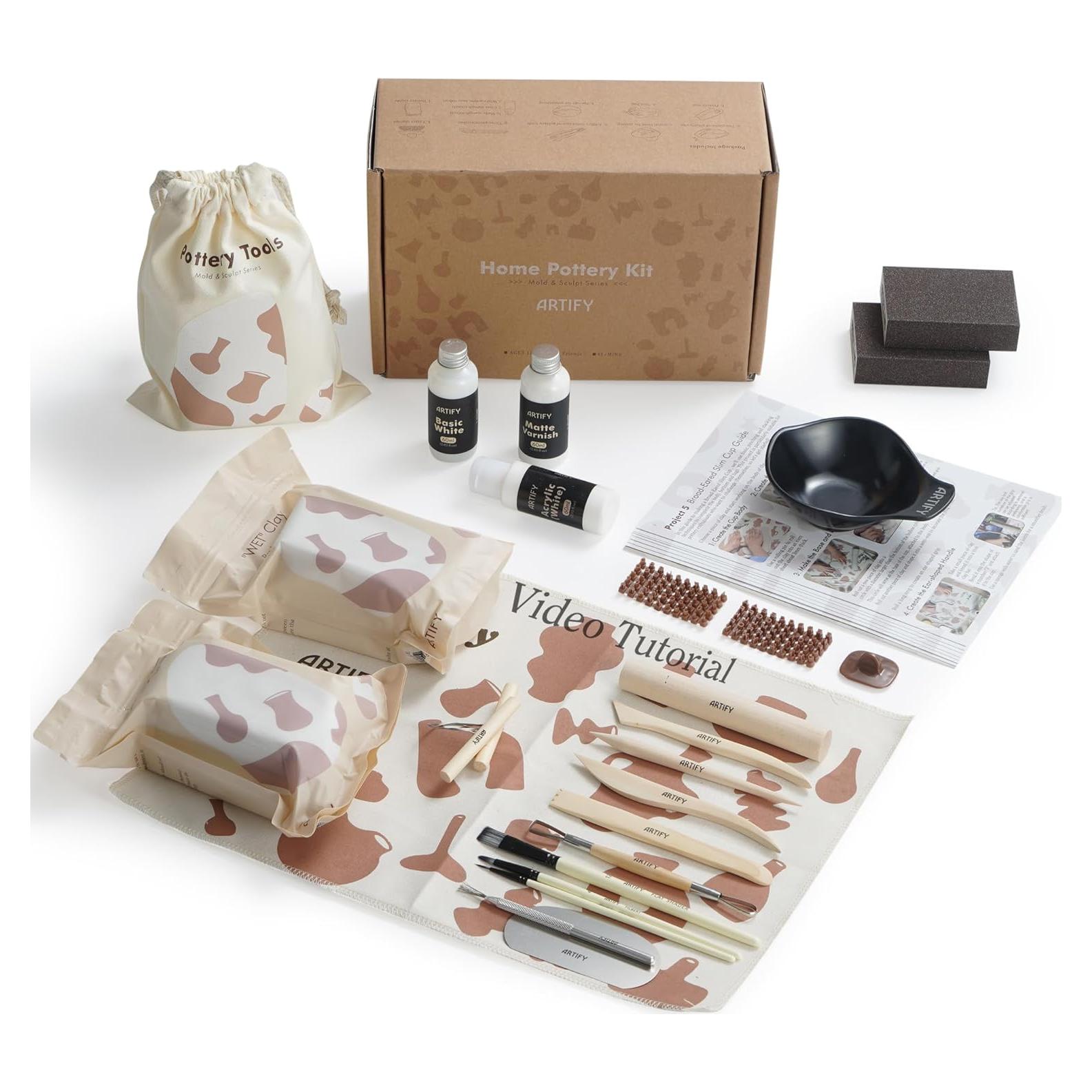 Kit de Arcilla Air Dry Artify para Adultos - Cerámica DIY