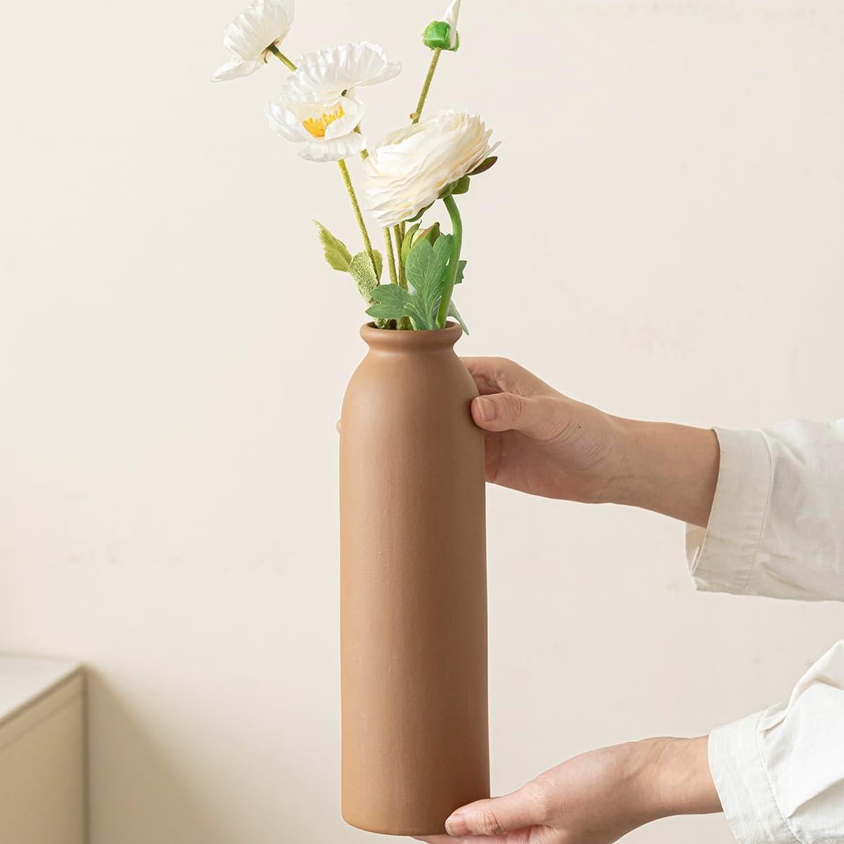 Juego de Jarrones Decorativos Cerámica TINCTOTNIC 3 Piezas 26.4 cm