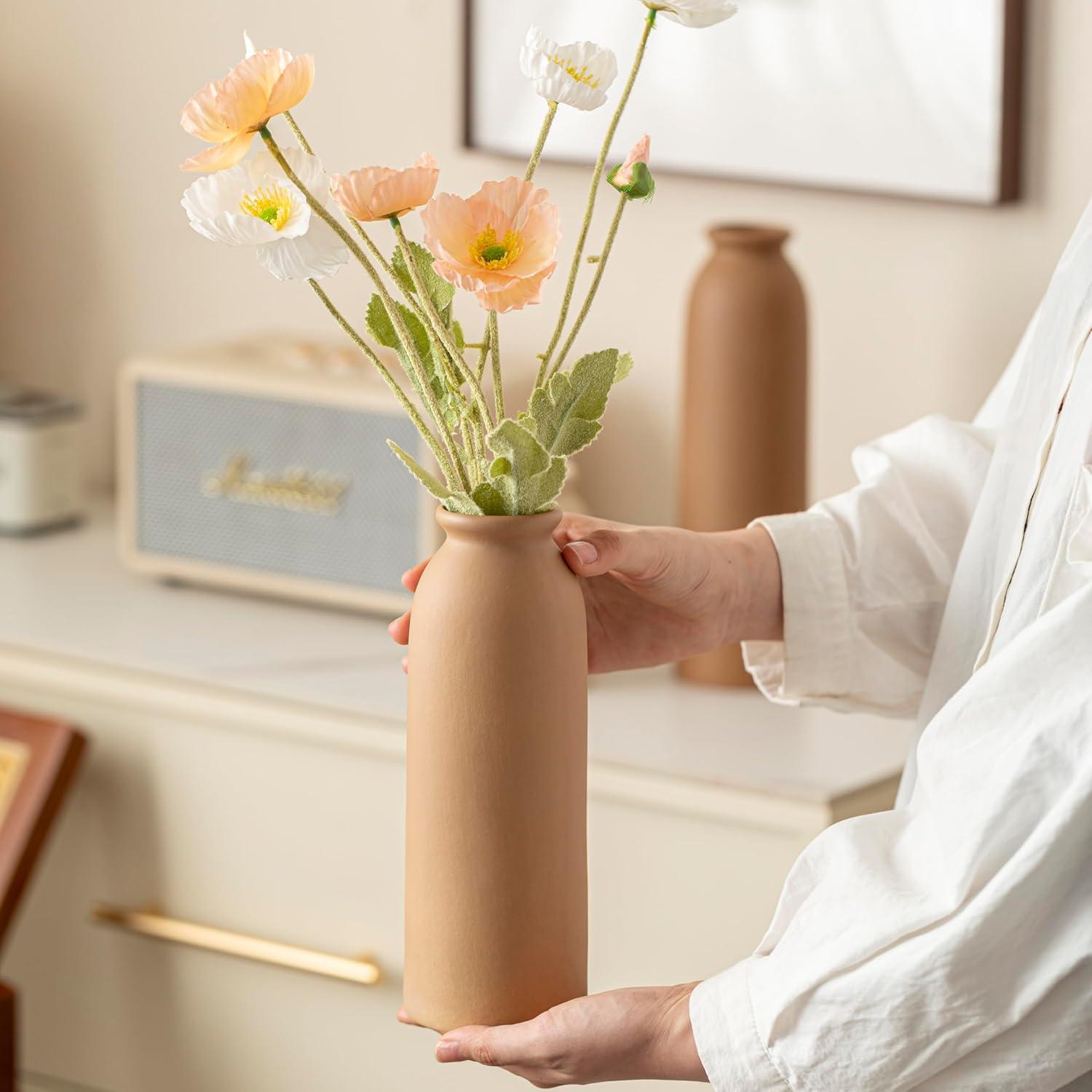 Juego de Jarrones Decorativos Cerámica TINCTOTNIC 3 Piezas 26.4 cm