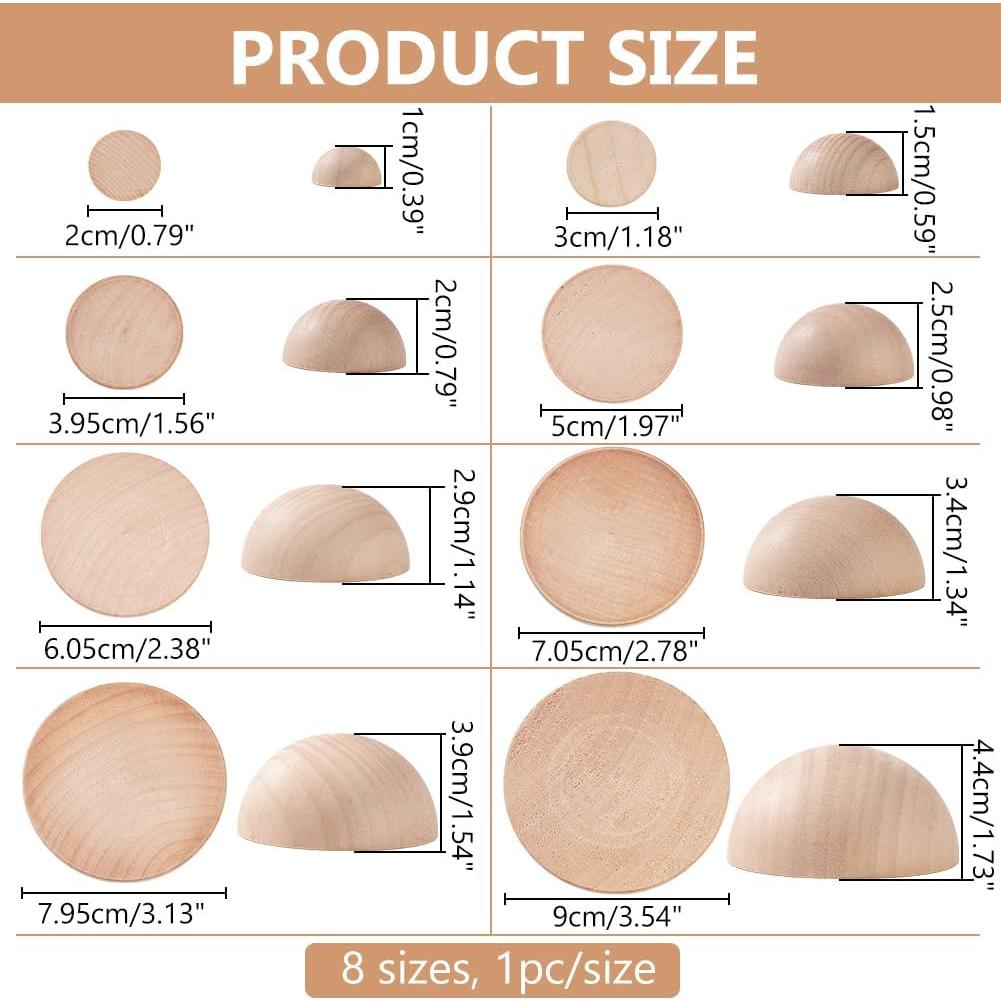 Juego de Herramientas de Cerámica BENECREAT 8 Piezas 20-90mm