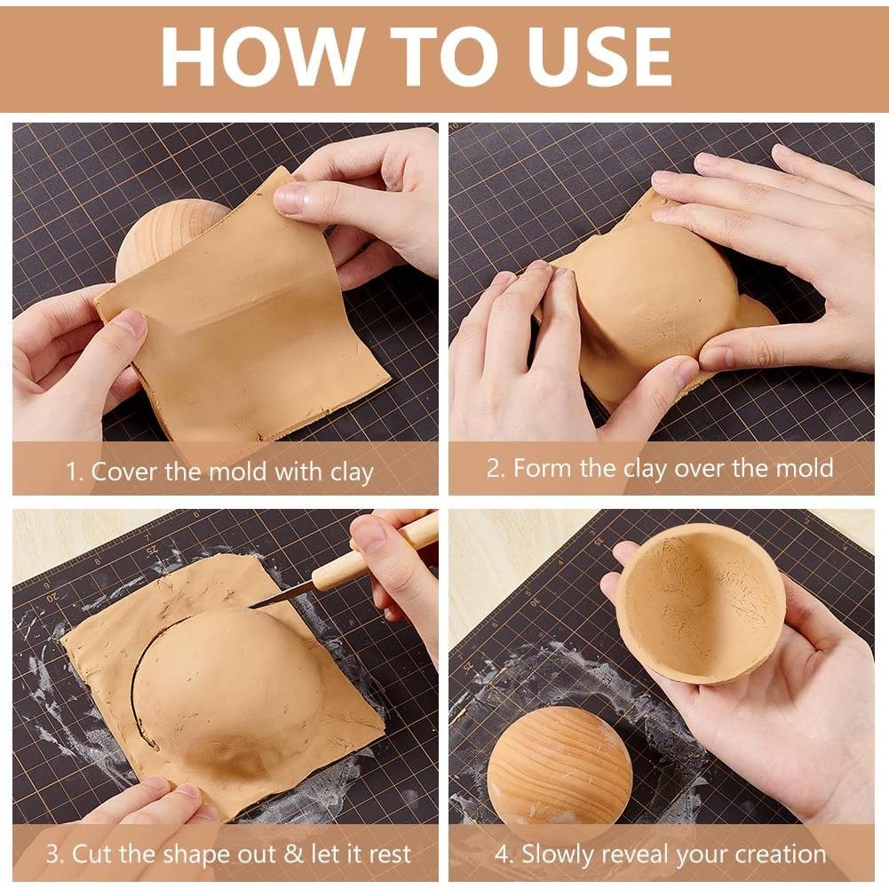 Juego de Herramientas de Cerámica BENECREAT 8 Piezas 20-90mm