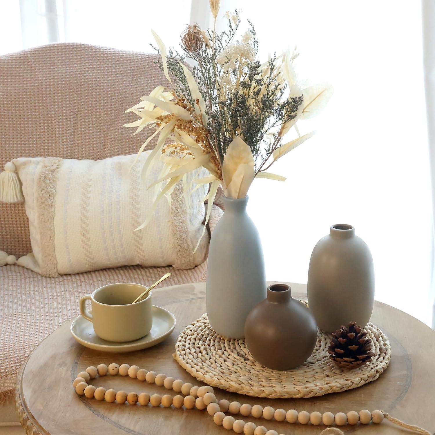 Juego de 5 Jarrones de Cerámica CUCUMI Estilo Granja