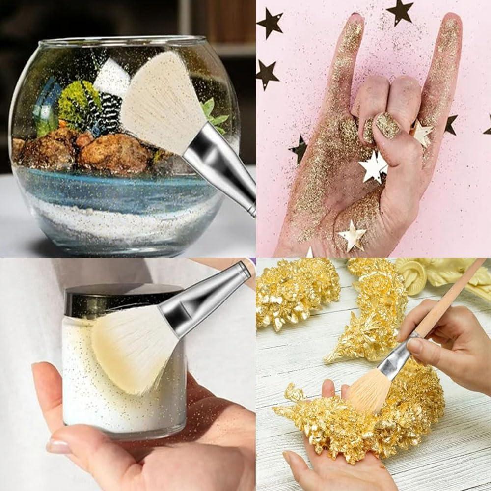 Juego de 10 Pinceles de Cerámica Arucxlzq - Pelo de Cabra