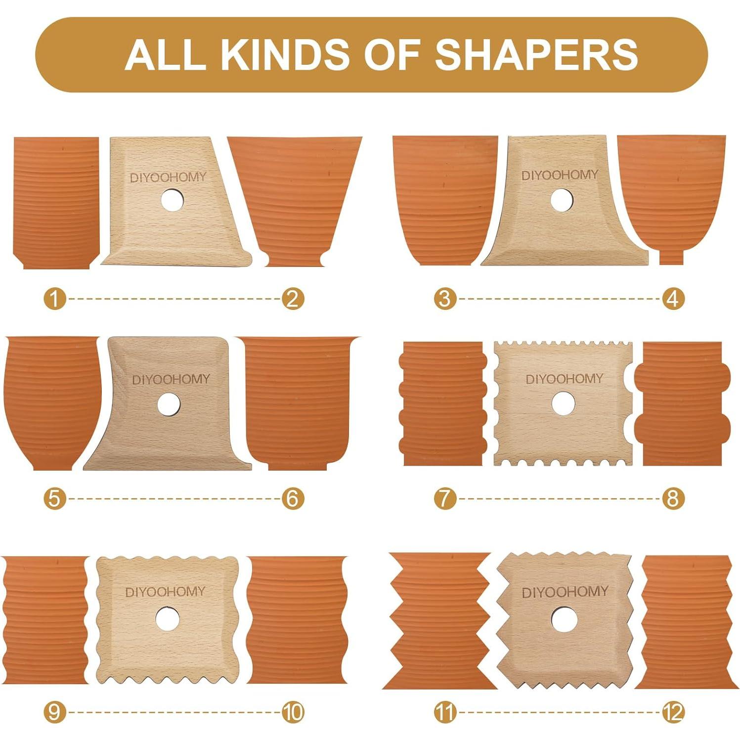 Set de 7 Herramientas de Modelado de Arcilla DIYOOHOMY