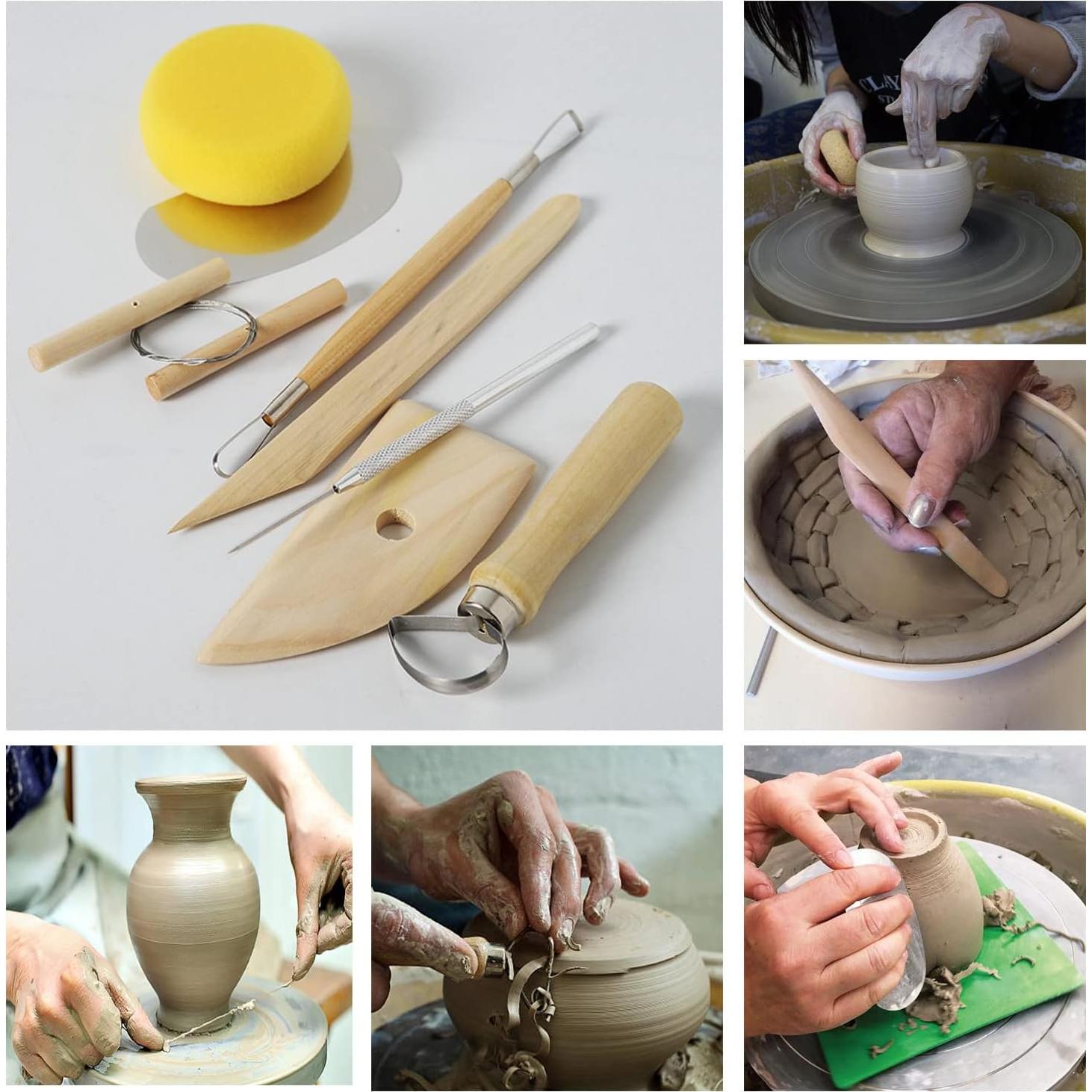 Juego de Herramientas de Arcilla Artzuvs 28 Piezas Escultura