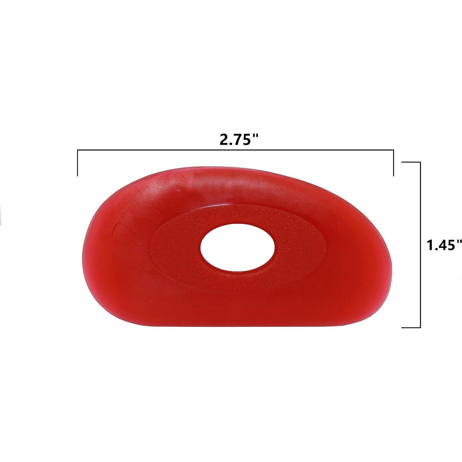 Conjunto de 6 Costillas de Cerámica de Silicona Roja - Creative Hobbies