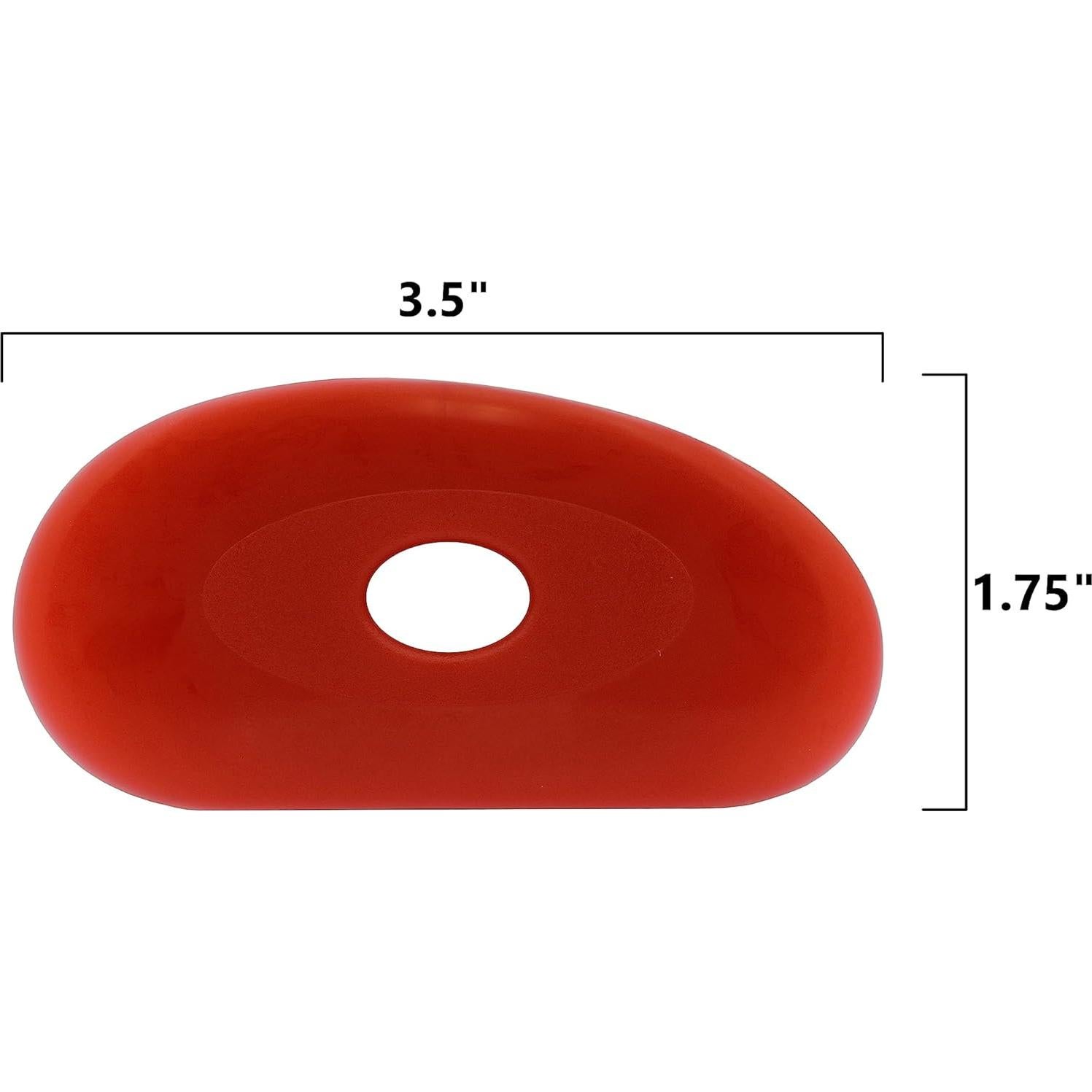 Conjunto de 6 Costillas de Cerámica de Silicona Roja - Creative Hobbies