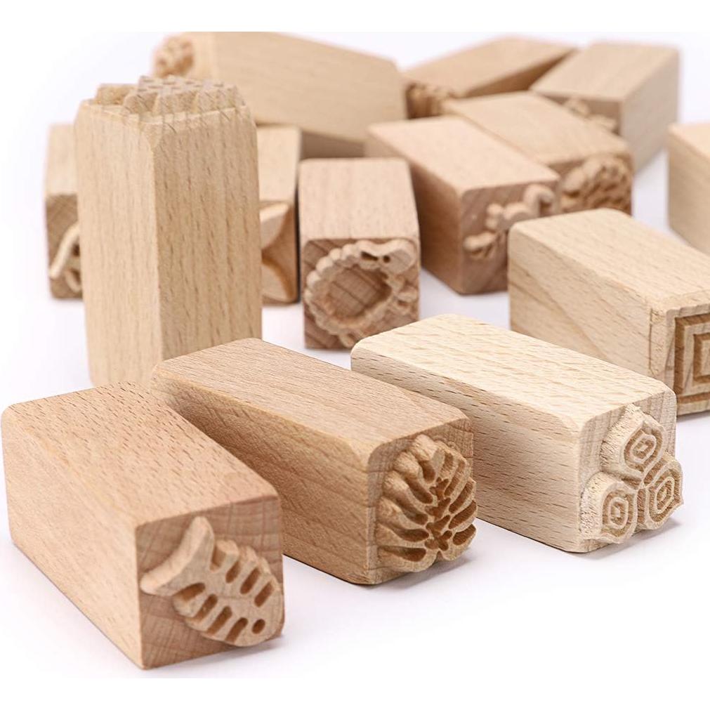 Conjunto de 16 Sellos de Madera OwnMy para Arcilla 5cm
