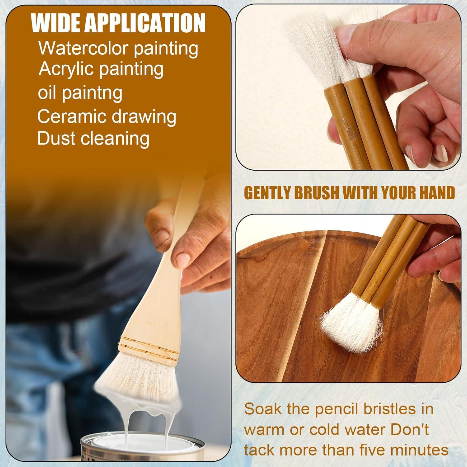 Juego de 20 Pinceles para Esmalte de Cerámica PEUTIER