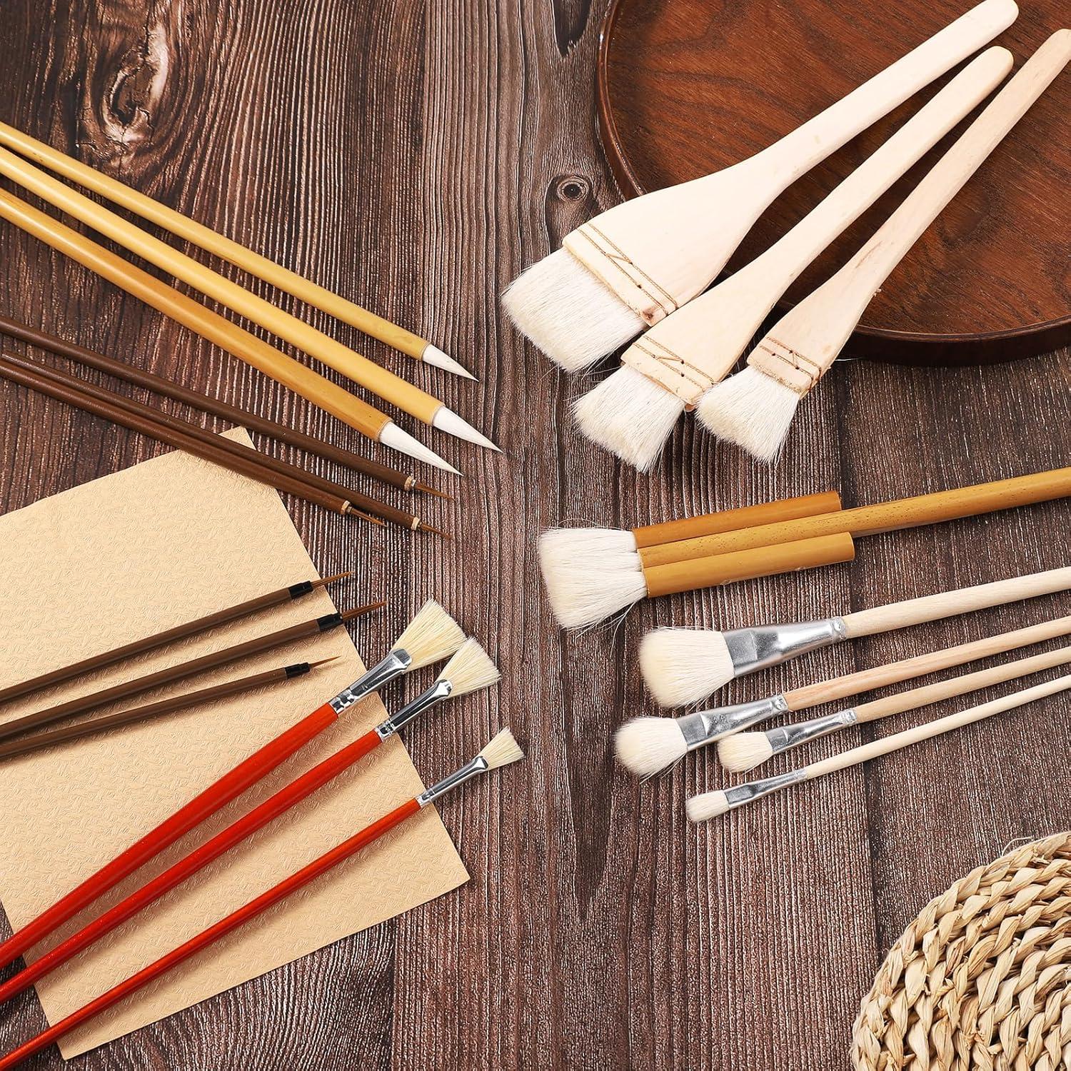 Juego de 20 Pinceles para Esmalte de Cerámica PEUTIER