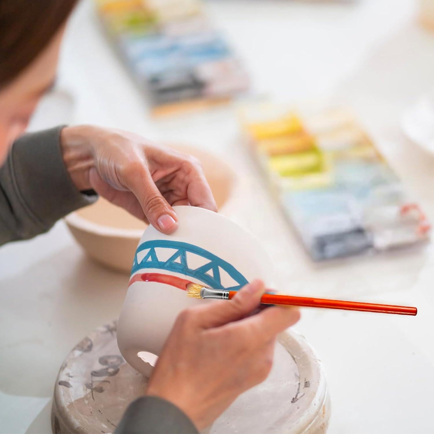 Juego de 20 Pinceles para Esmalte de Cerámica PEUTIER