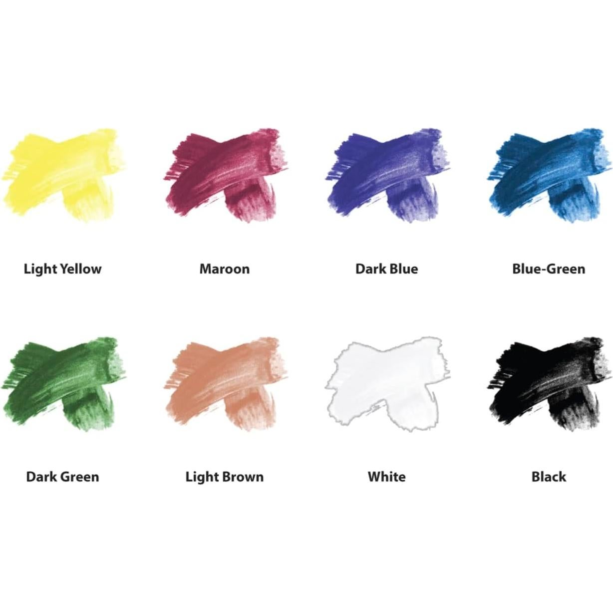 Set de Subvidriado Semihúmedo No Tóxico AMACO 8 Colores 44ml