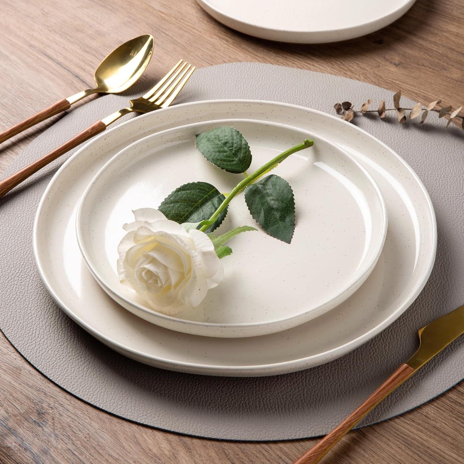 Conjunto de Vajilla de Cerámica AmorArc 12 Piezas para 4 Personas