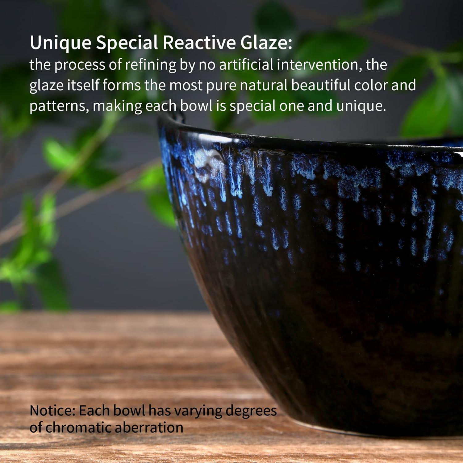 Juego de 2 Tazones de Ramen JH JIEMEI HOME Cerámica 17.78 cm