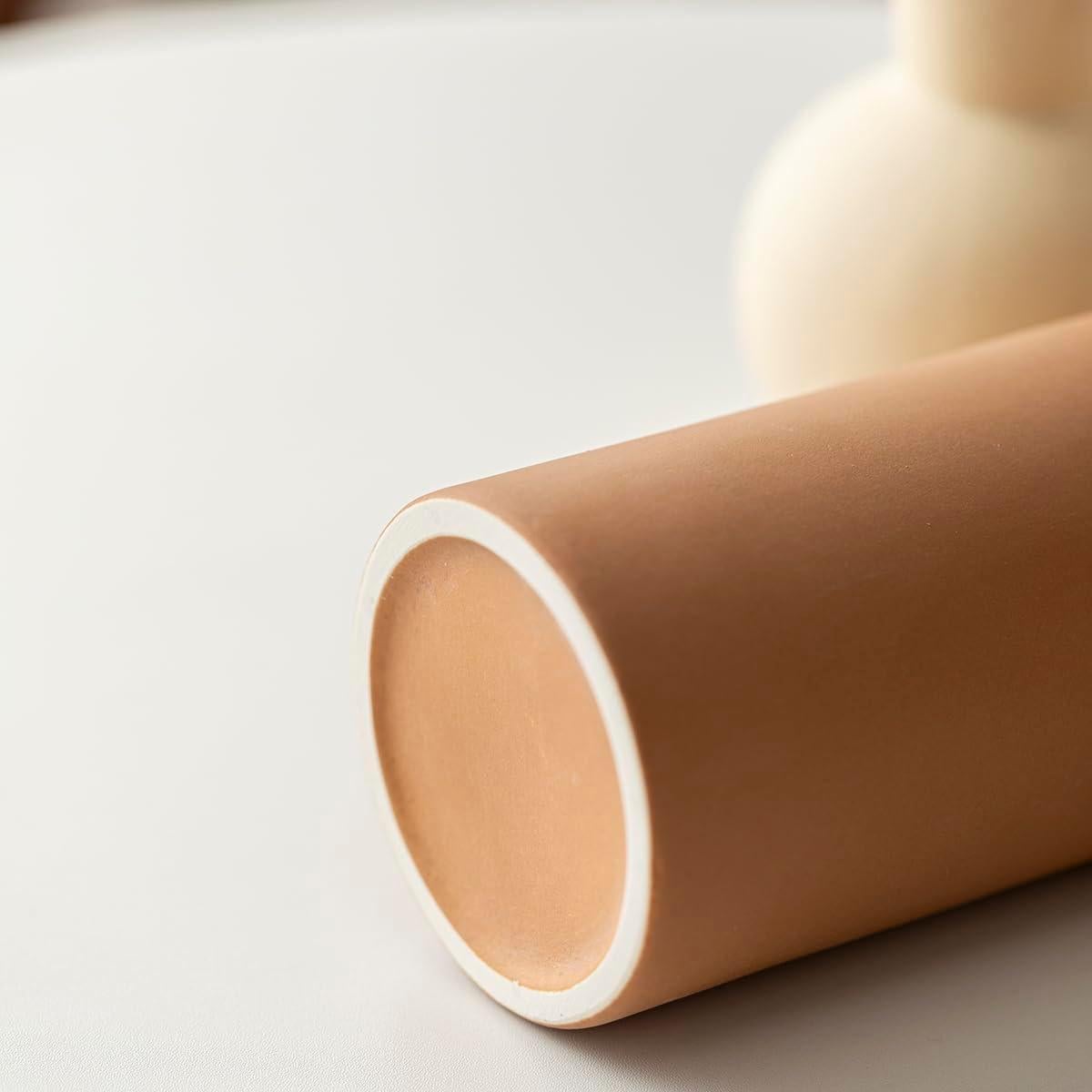 Juego de 3 Jarrones de Cerámica Vaurcesa Mate Modernos