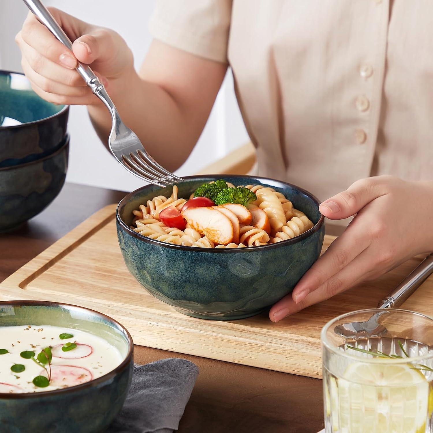 Juego de 4 Cuencos de Cerámica vancasso Starry 14.7cm Verde