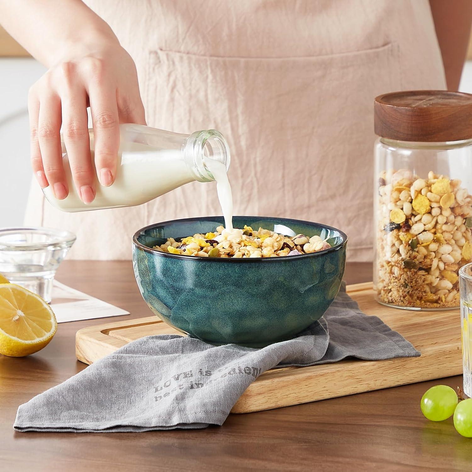 Juego de 4 Cuencos de Cerámica vancasso Starry 14.7cm Verde