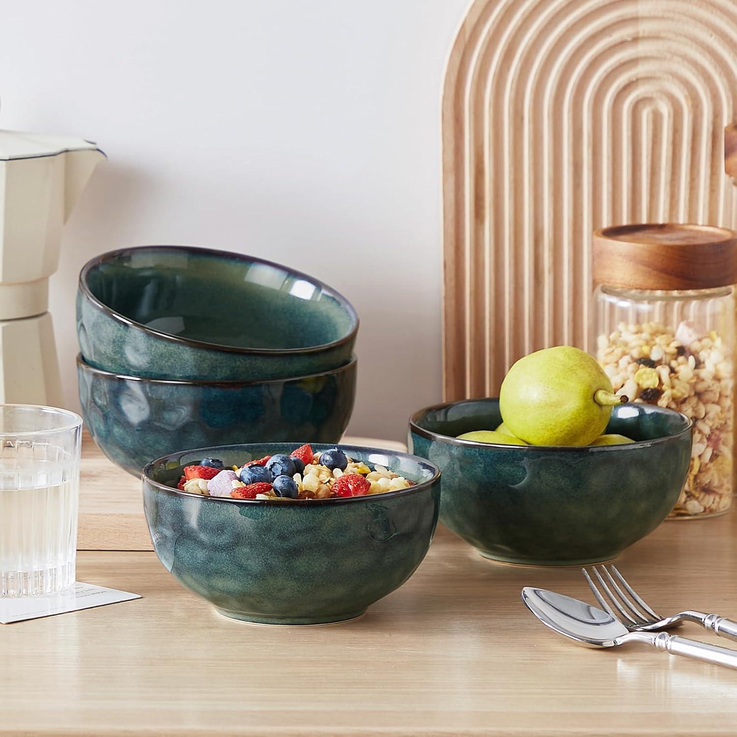 Juego de 4 Cuencos de Cerámica vancasso Starry 14.7cm Verde