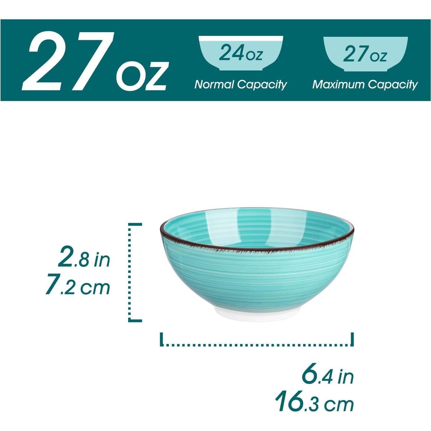 Juego de Cuencos de Cerámica vancasso Bonita 27 Oz - Set de 6