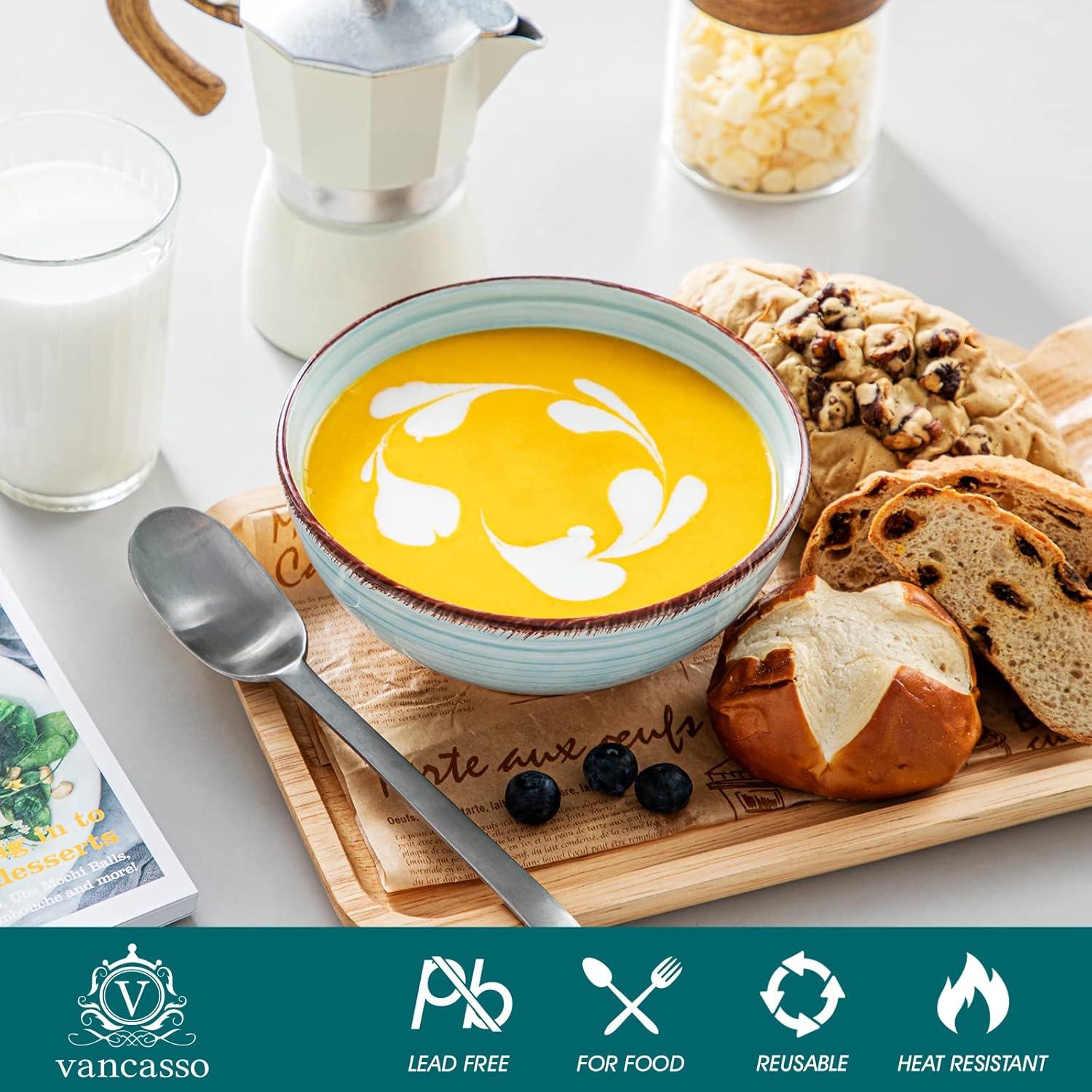 Juego de Cuencos de Cerámica vancasso Bonita 27 Oz - Set de 6