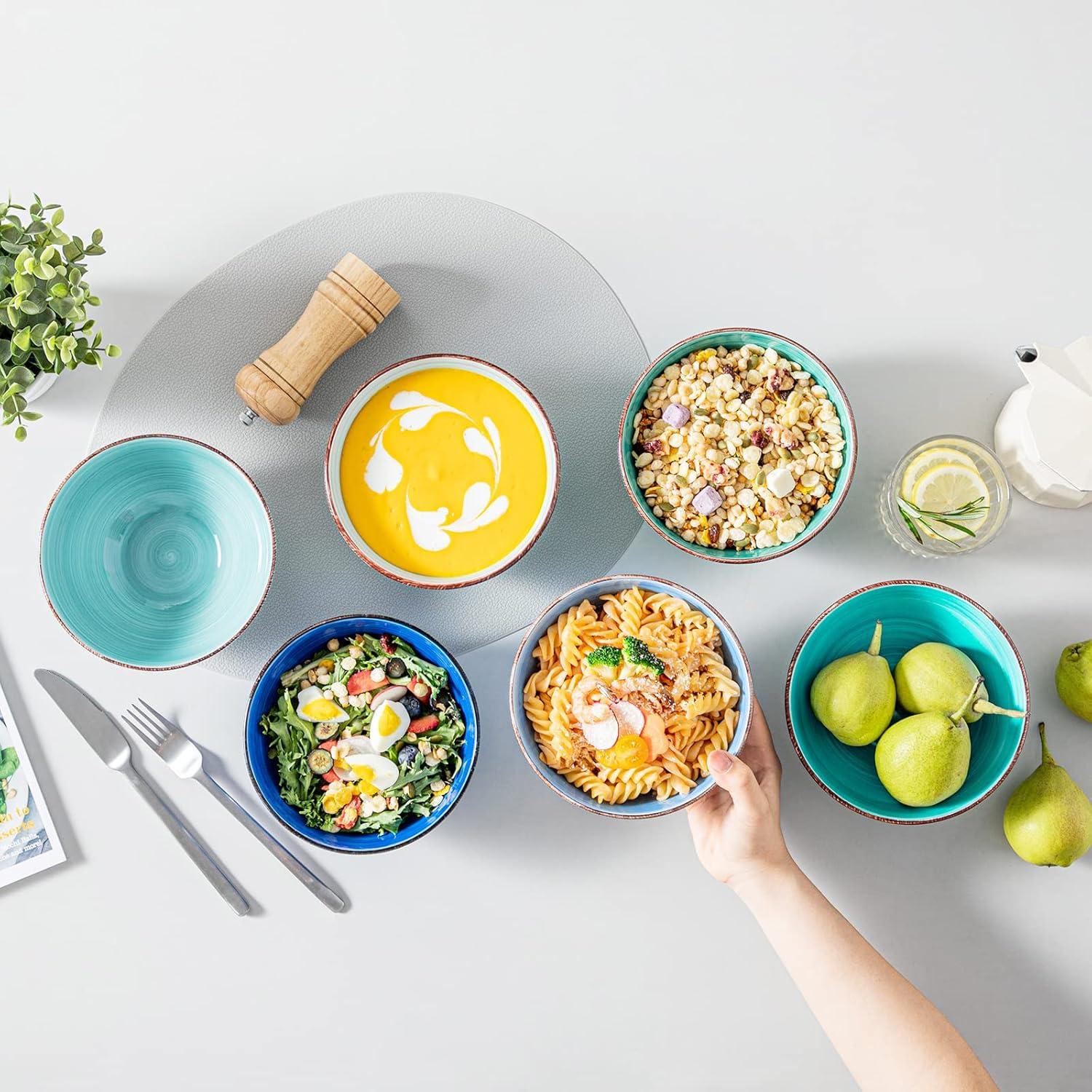 Juego de Cuencos de Cerámica vancasso Bonita 27 Oz - Set de 6