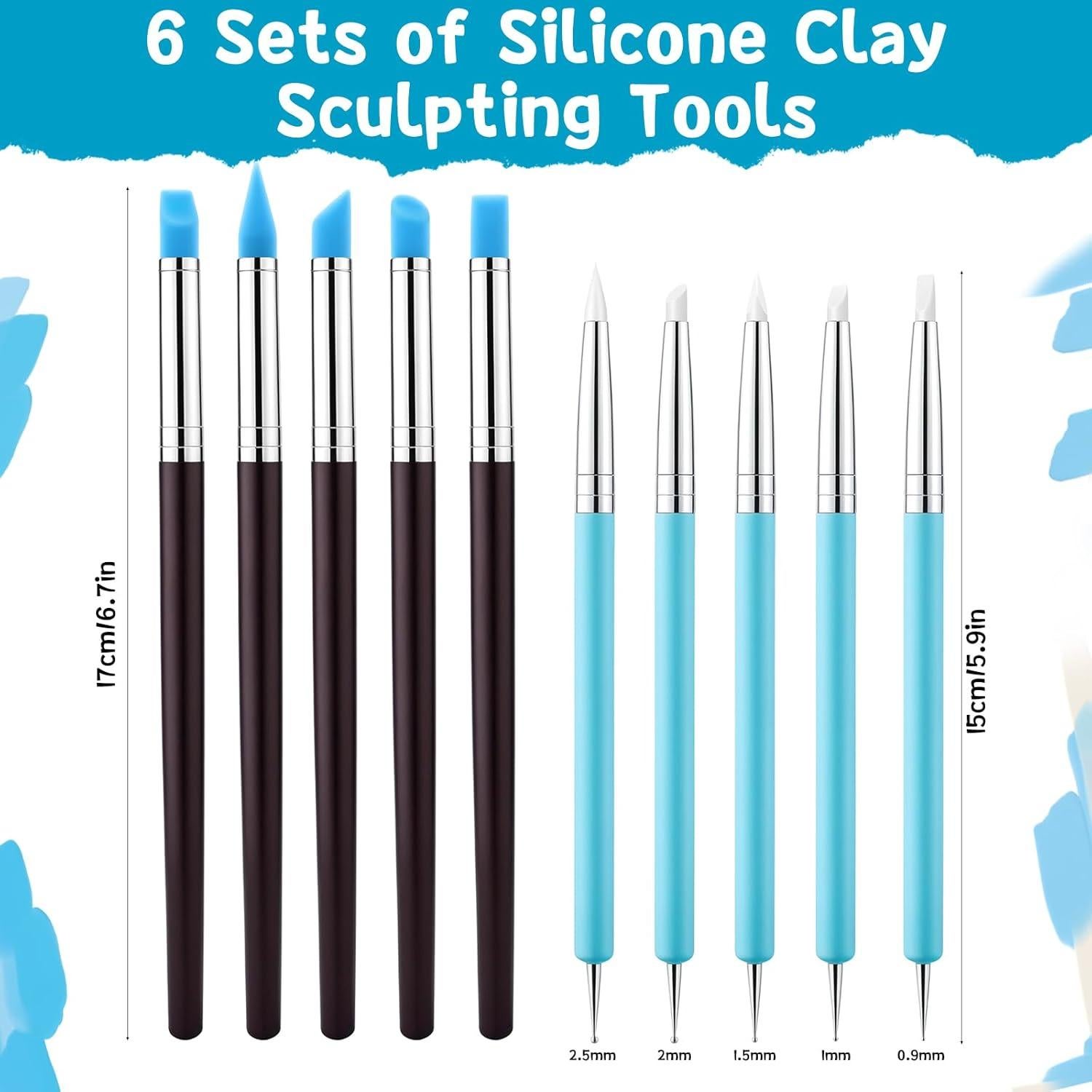 Juego de Herramientas de Escultura de Arcilla Lasnten 60 Pcs