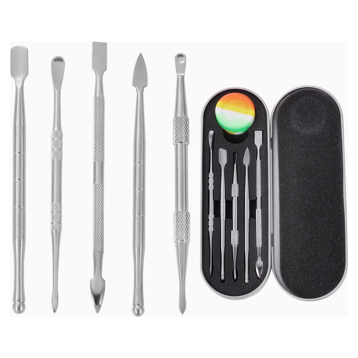 Juego de 6 Herramientas de Esculpir Cera Pimoys - Acero Inoxidable