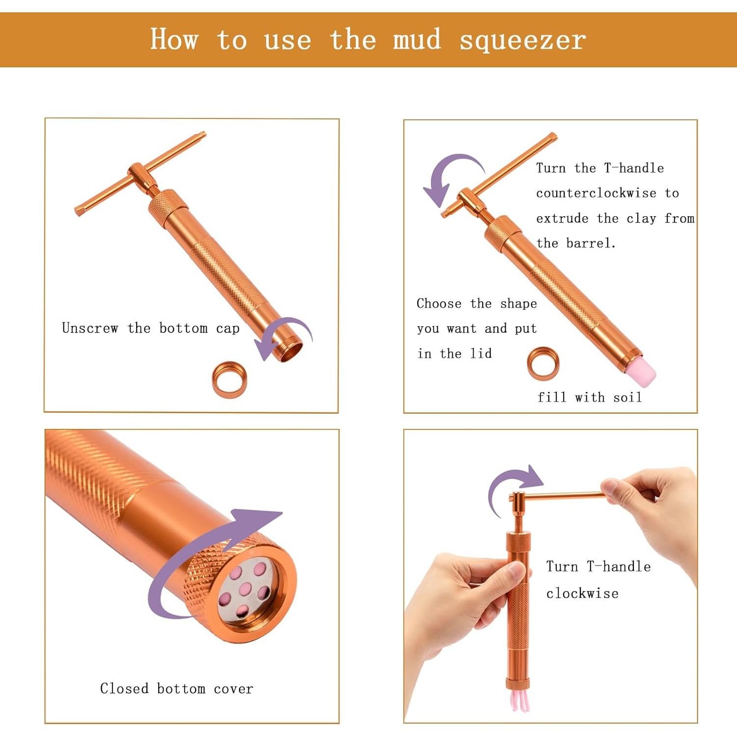 Juego de herramientas para decorar pasteles YAMHOHO - Extrusora de acero inoxidable con 20 discos