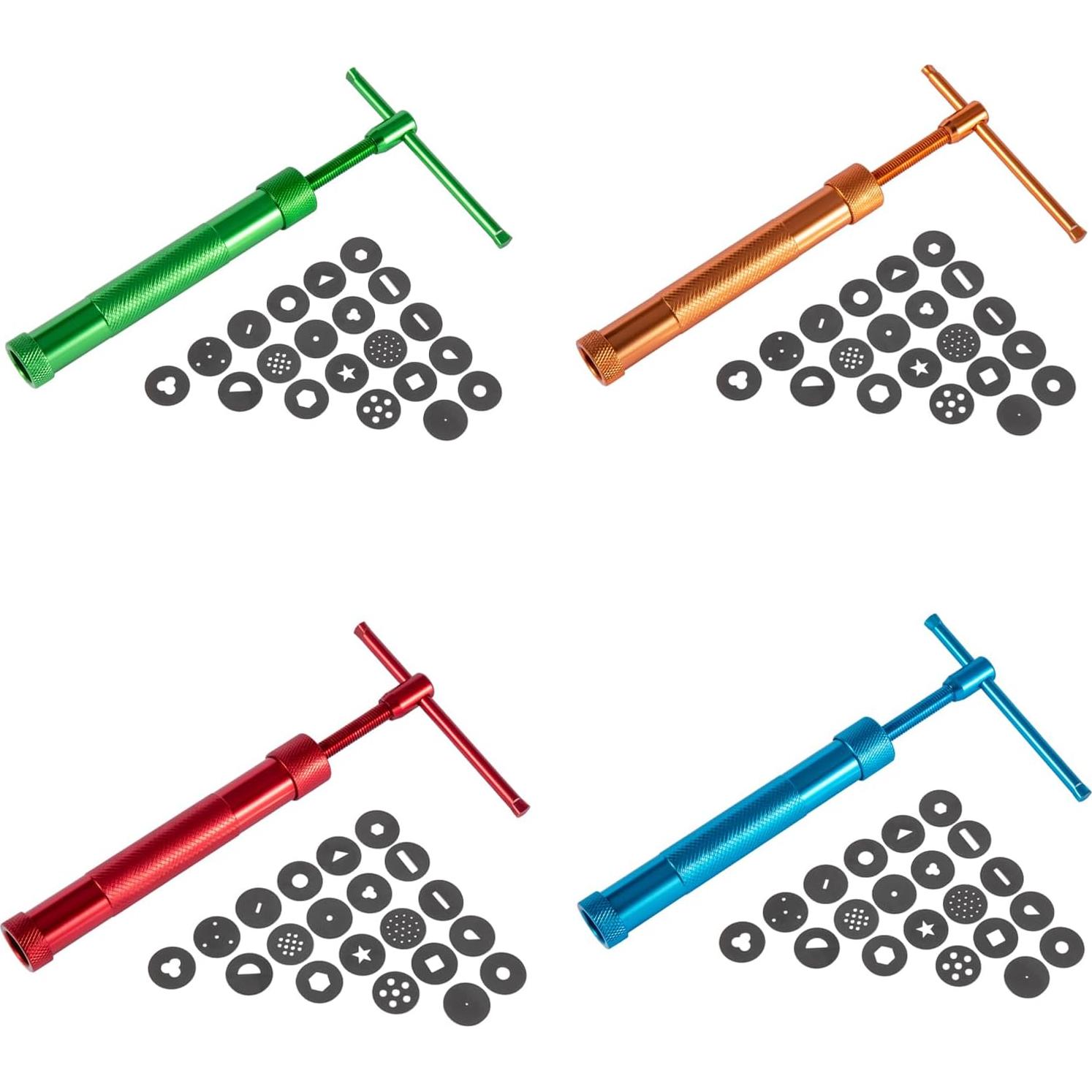 Juego de herramientas para decorar pasteles YAMHOHO - Extrusora de acero inoxidable con 20 discos