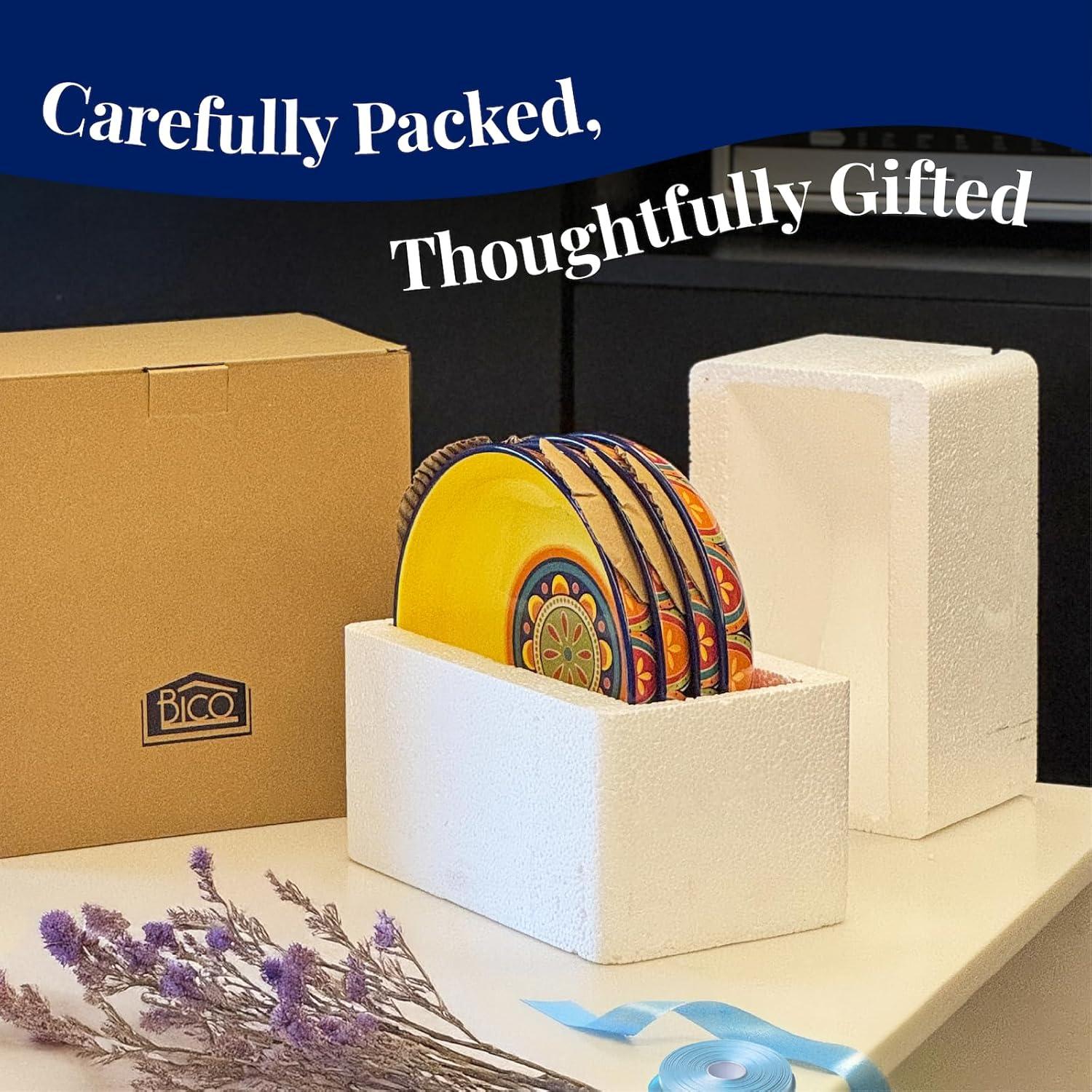 Juego de 4 Tazones de Cerámica Bico Tunisianos 1035ml