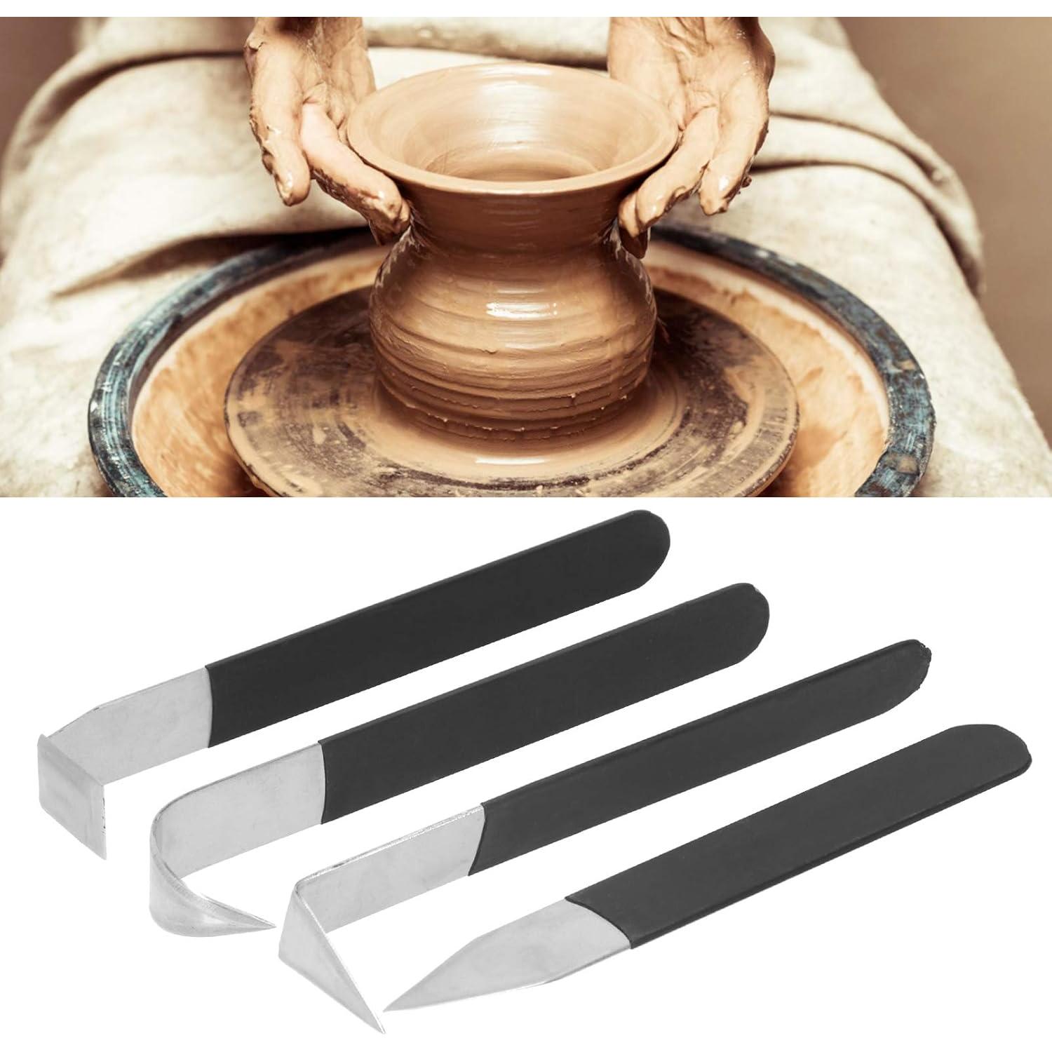 Juego de 4 herramientas de escultura cerámica Haosie - Acero inoxidable