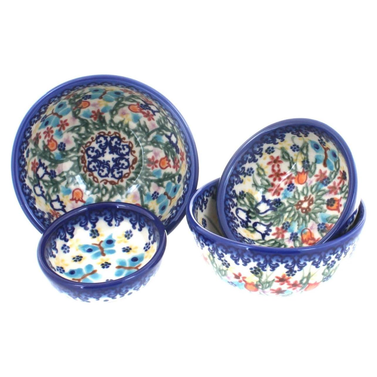 Juego de Tazones Medidores de Cerámica Vena Jardín del Edén