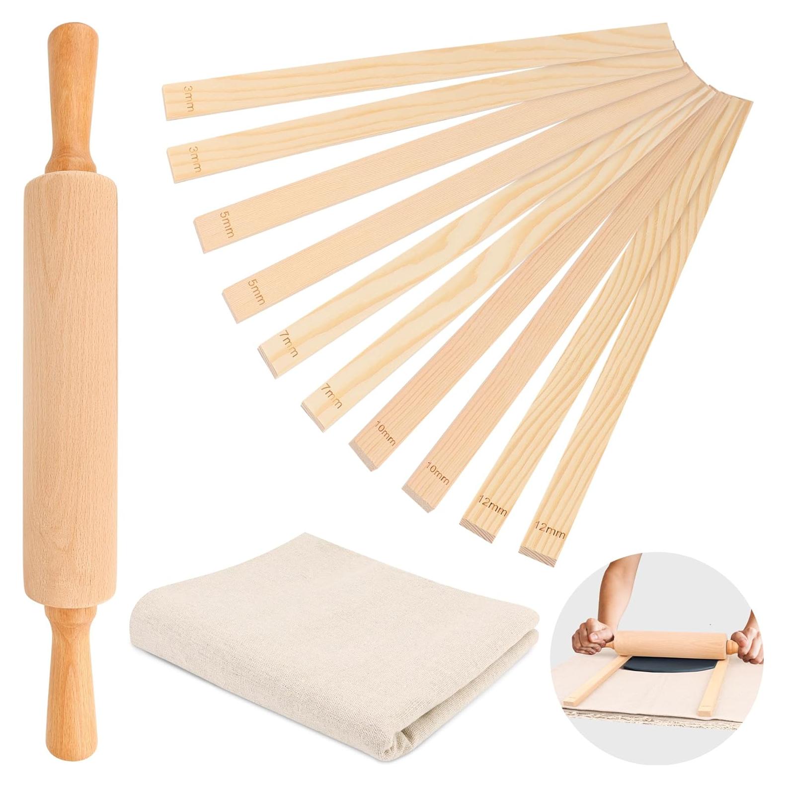 Juego de herramientas de cerámica 12 piezas Adecco con rodillo