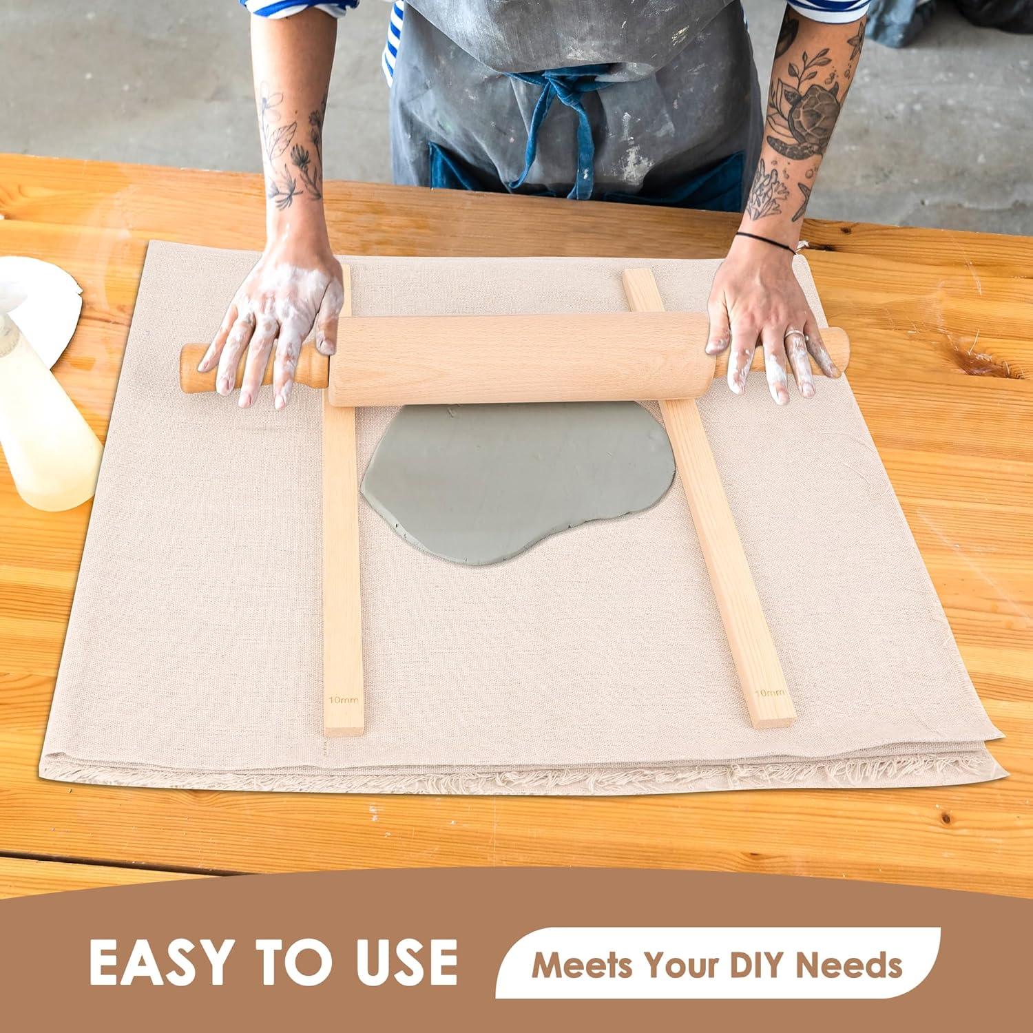 Juego de herramientas de cerámica 12 piezas Adecco con rodillo