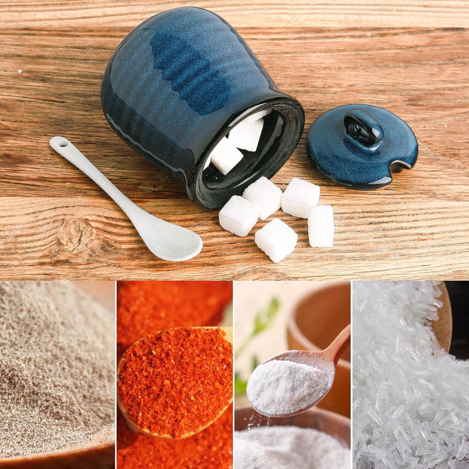 Juego de Azúcar y Crema Hasense Cerámica Azul 311g 283g