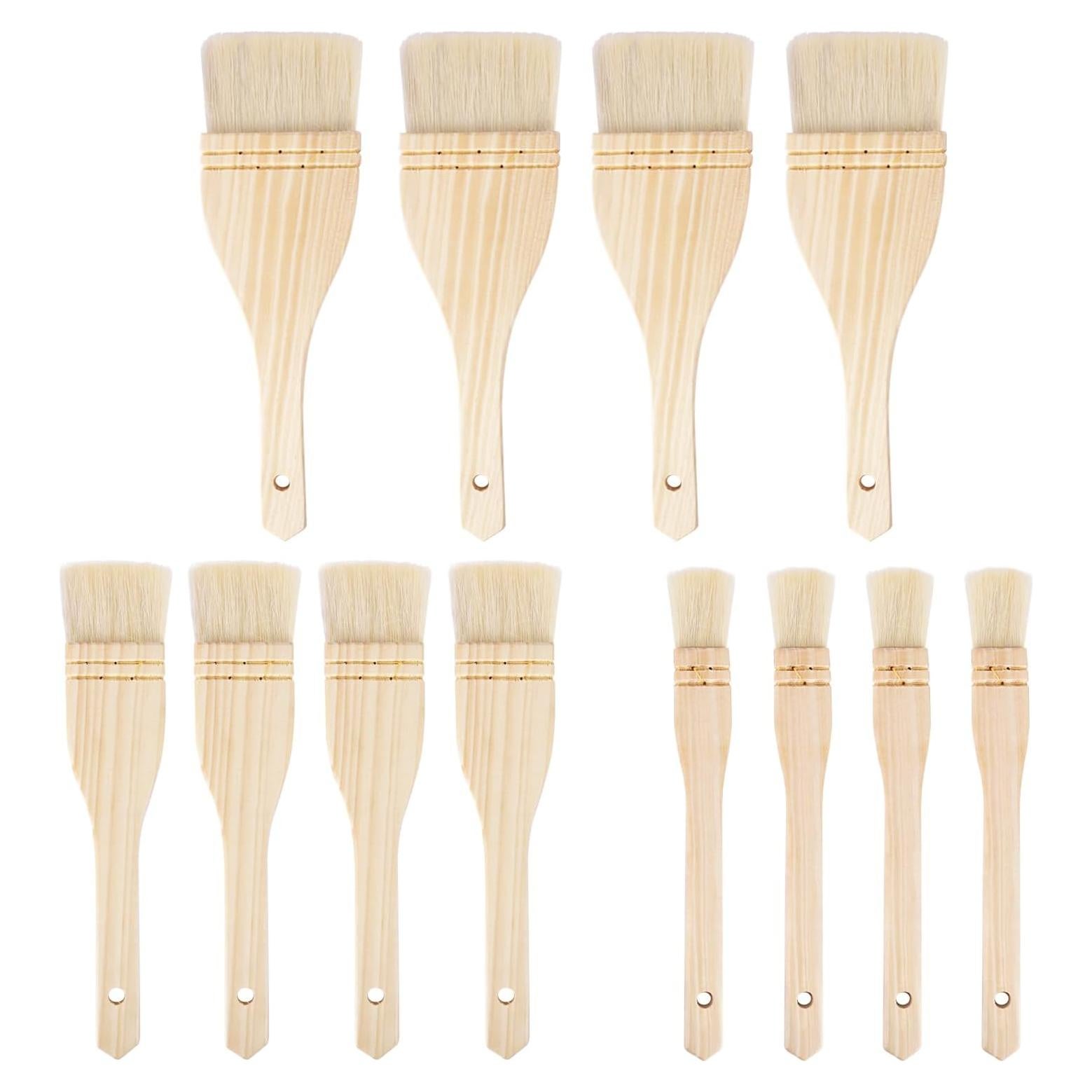 Juego de Pinceles Hake KUKLIPJIM - 12 Pinceles 2.5cm a 7.6cm