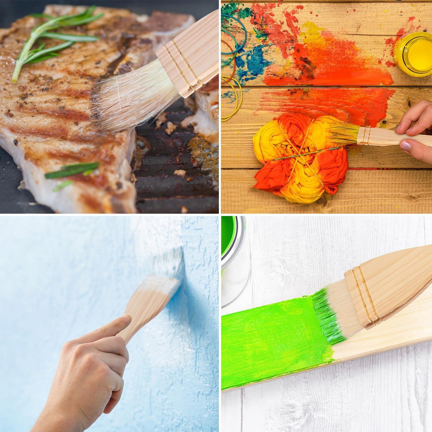 Juego de Pinceles Hake KUKLIPJIM - 12 Pinceles 2.5cm a 7.6cm