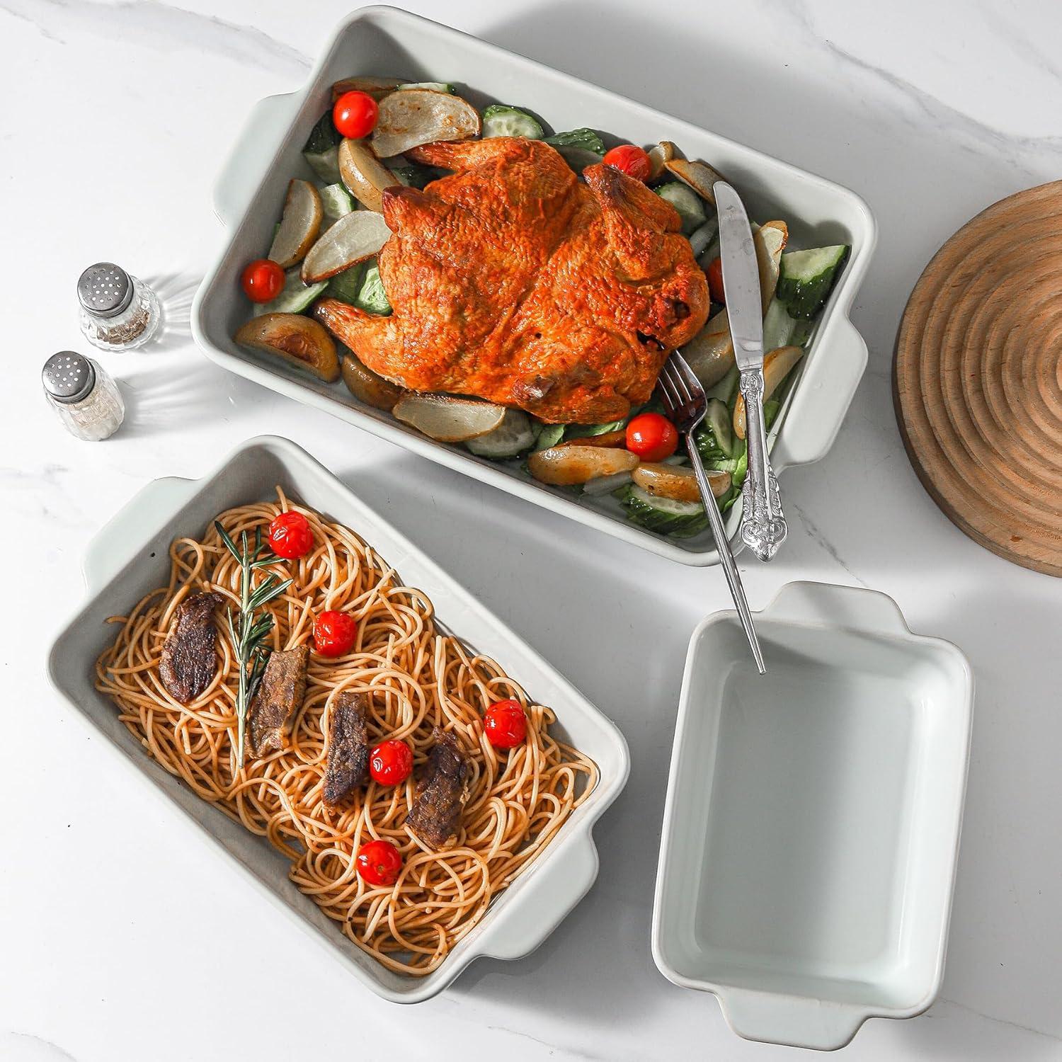 Juego de Fuentes para Hornear HVH Cerámica Negra 3 Piezas