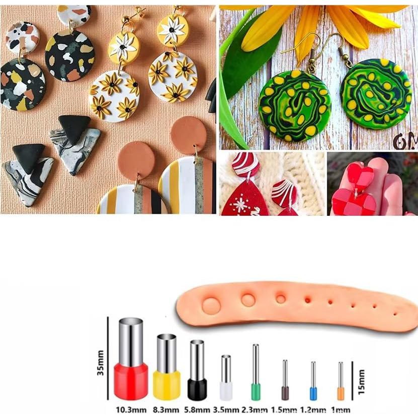 Juego de 8 Cortadores de Arcilla Circulares Pxiryanlow