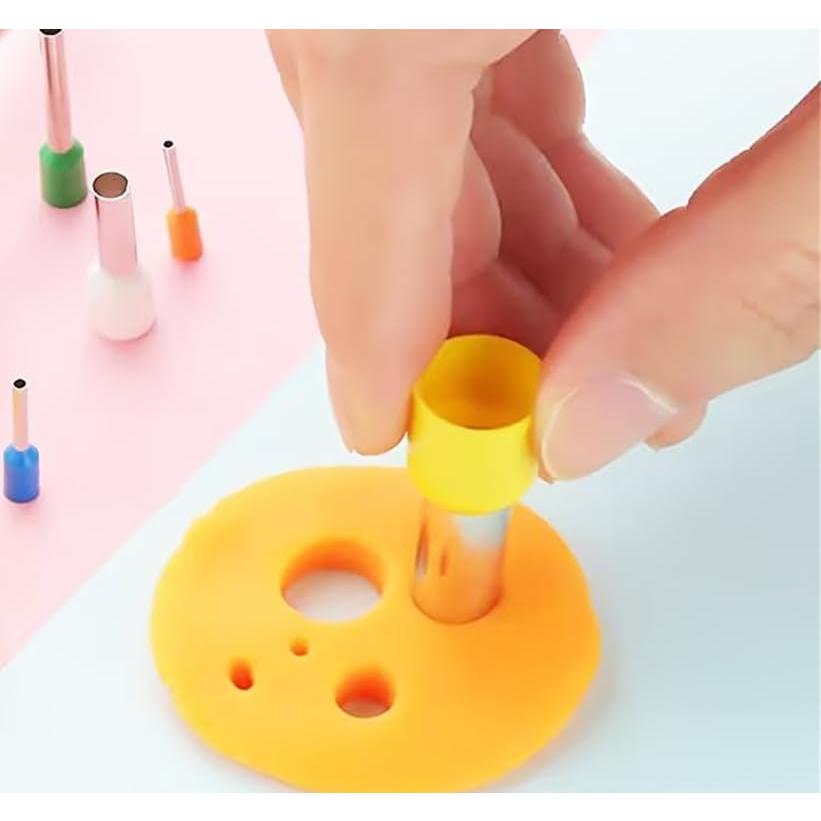 Juego de 8 Cortadores de Arcilla Circulares Pxiryanlow