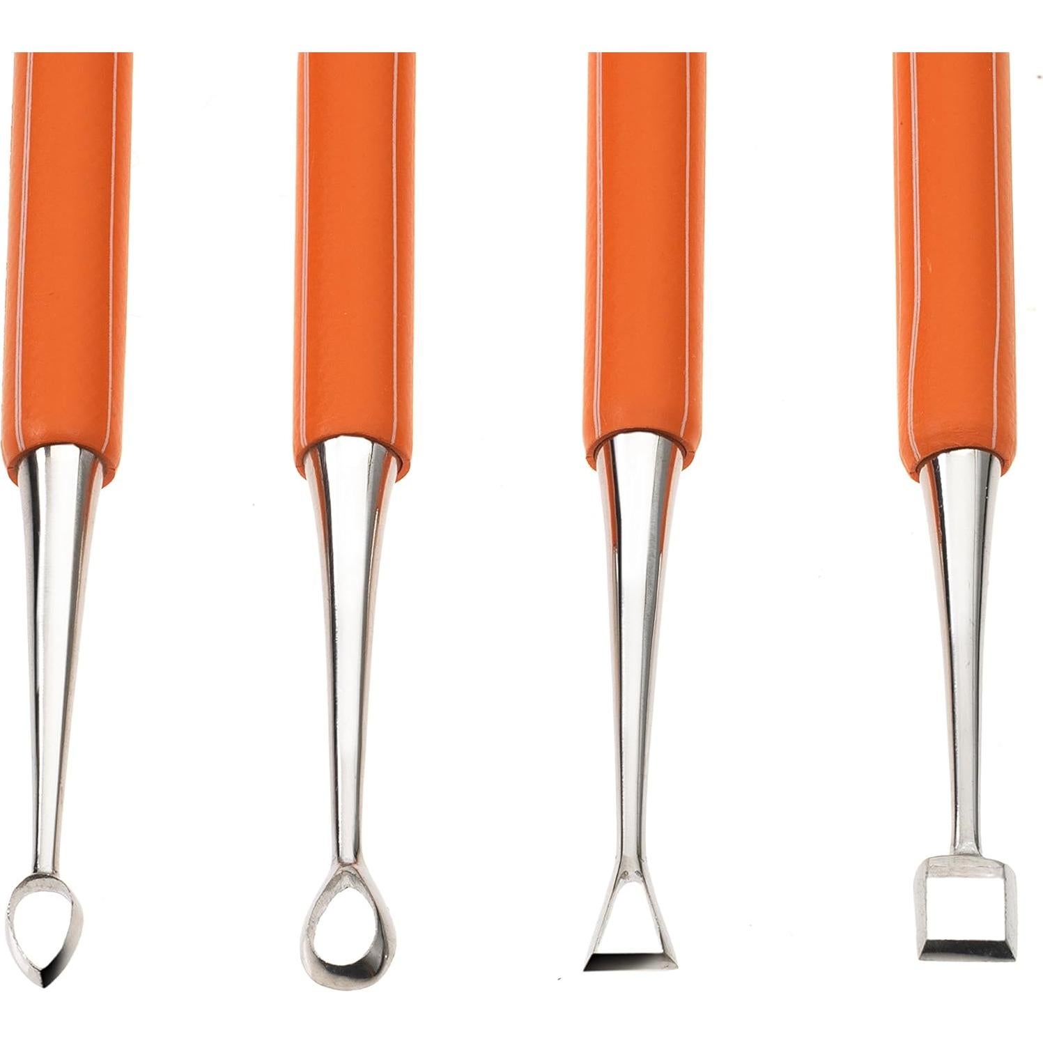 Juego de Herramientas de Tallado Xiem Tools, 4 Piezas, Acero Inoxidable