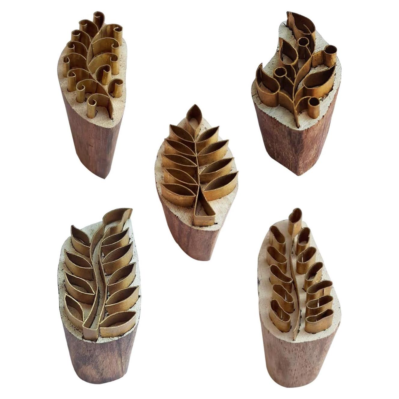 Sellos de Madera Royal Kraft BHtag0070 - Juego de 5 para Impresión