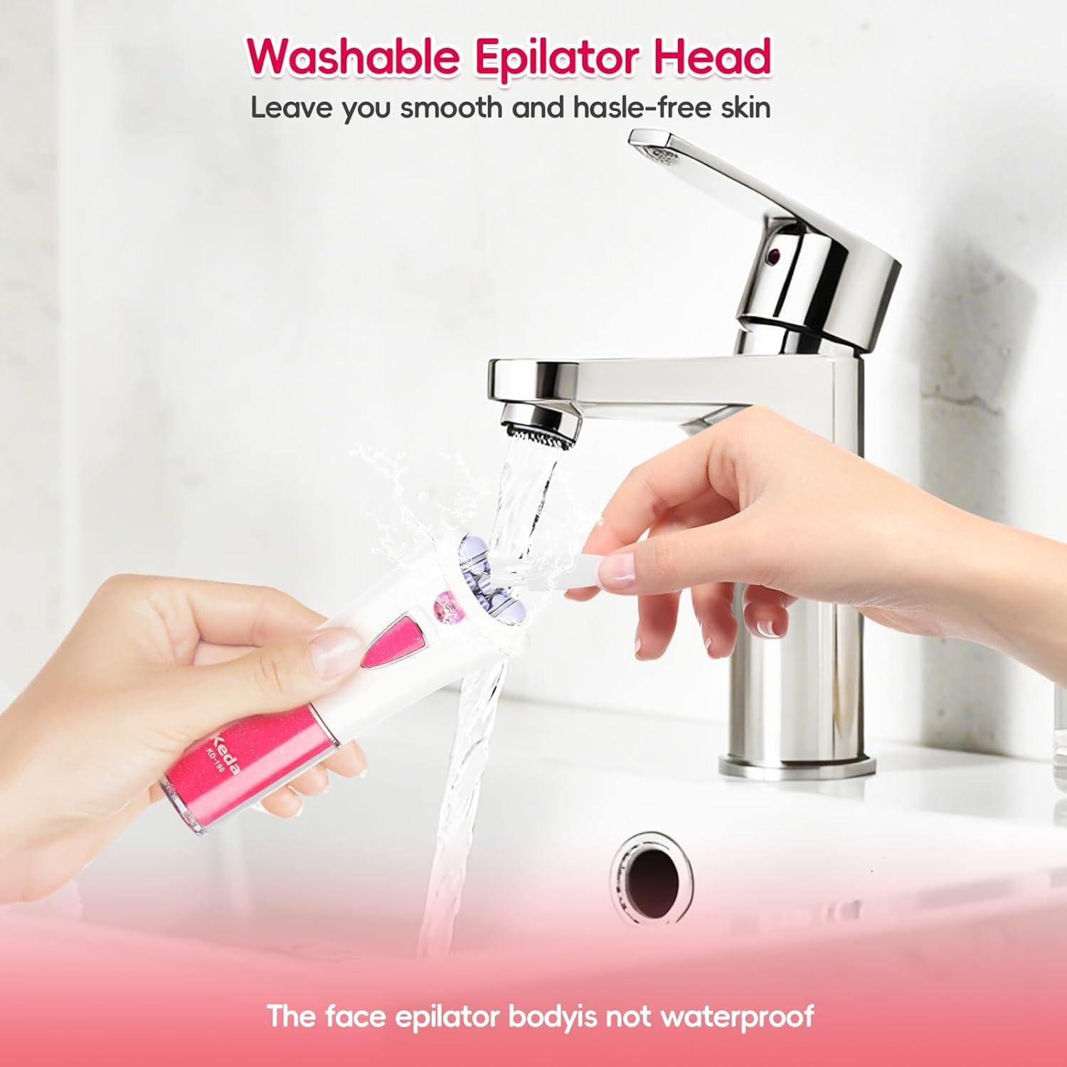 Epilador Eléctrico SYEYYDS FS1 con Luz LED para Mujeres