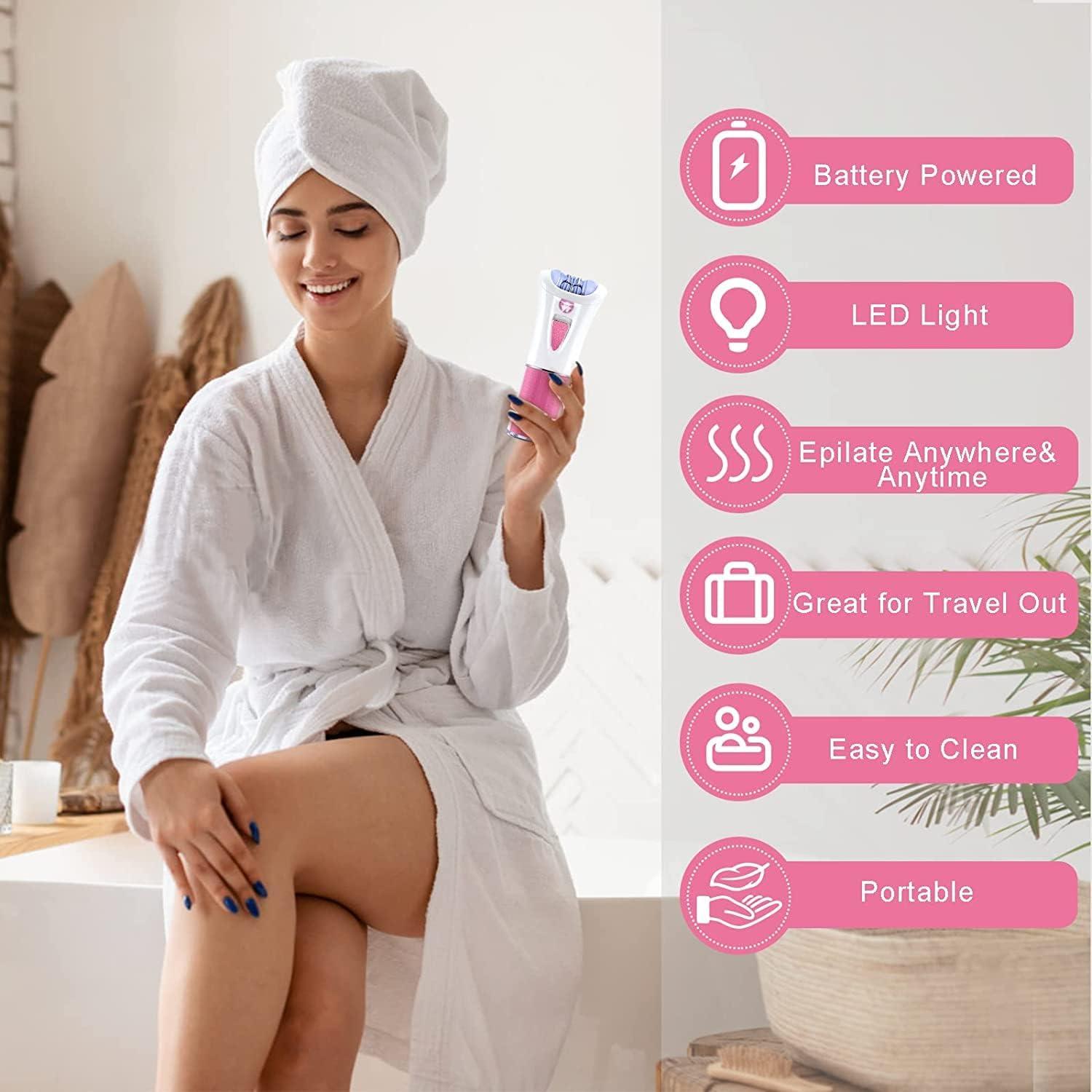 Epilador Facial Inalámbrico Glabrouse con Luz LED